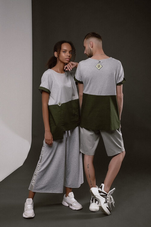 Unisex футболка з бавовною – Сірий
