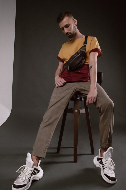 Unisex футболка з бавовною – Гірчиця