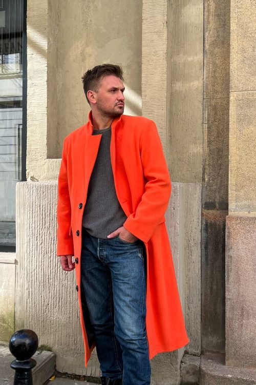 Men’s coat “This is Ukraine” – Orange
