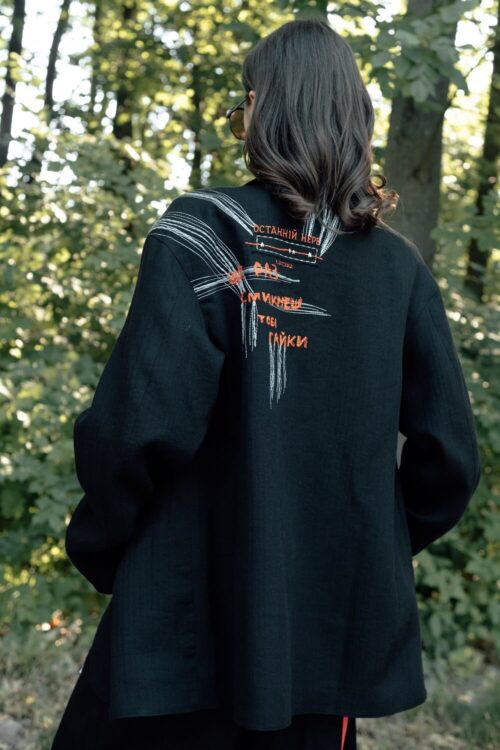 Women’s linen jacket – Black