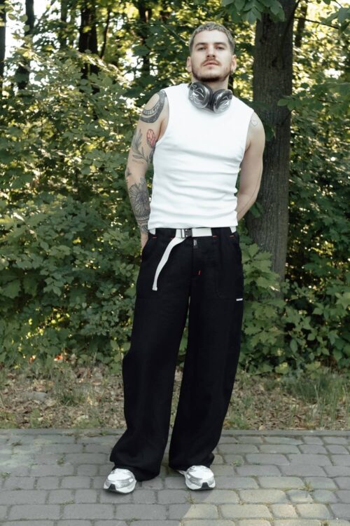 Men’s linen pants – Black