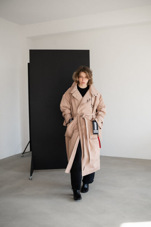 Unisex тренч зі змінним декором – Беж