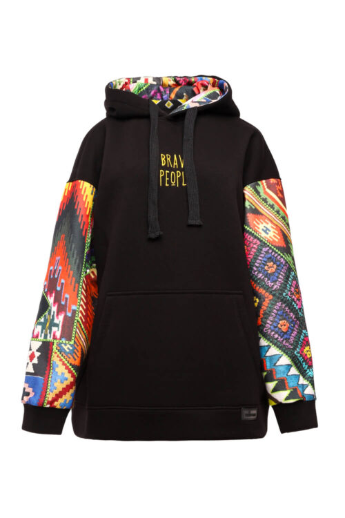 Unisex Худі “Brave people” – Чорний