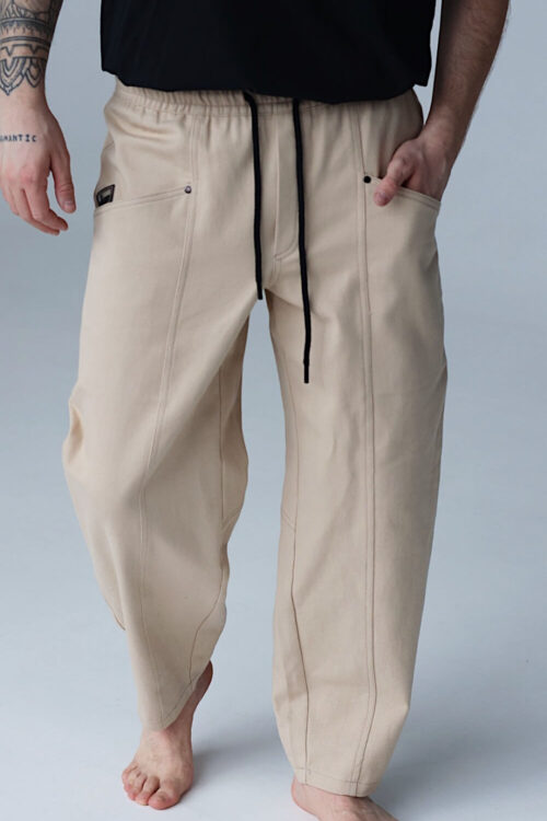 Мужские штаны из коттона – Беж