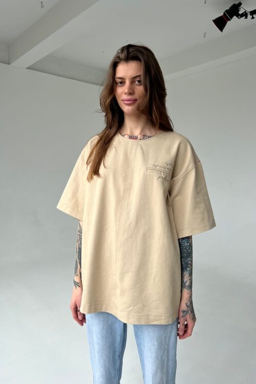 Women’s cotton T-shirt – Beige