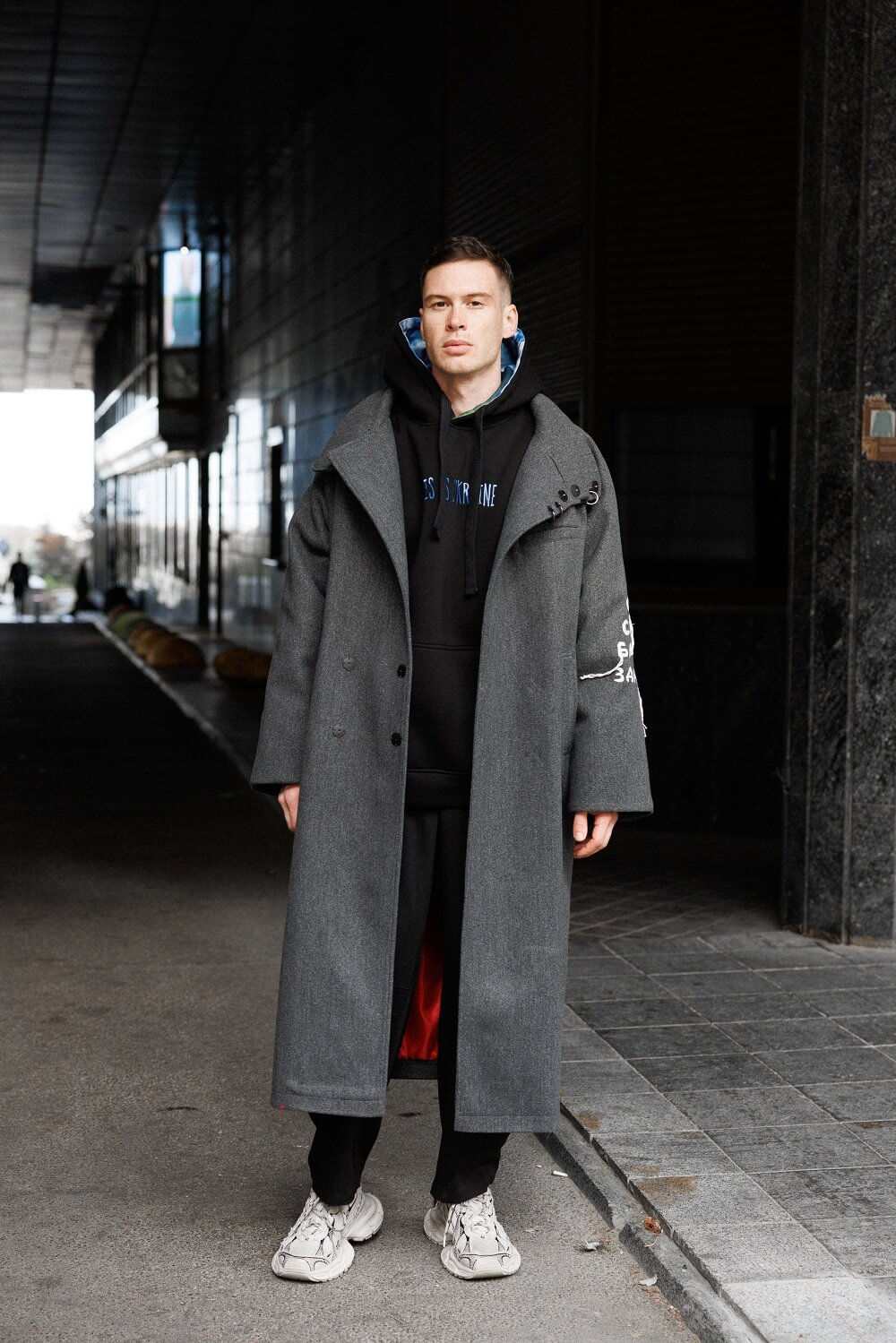 Чоловіче пальто Oversize з утепленням