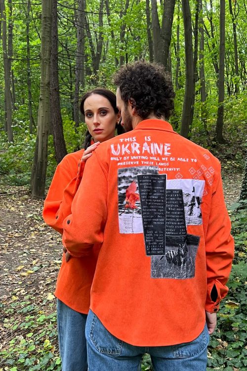 Unisex рубашка “This is Ukraine” – Оранжевый