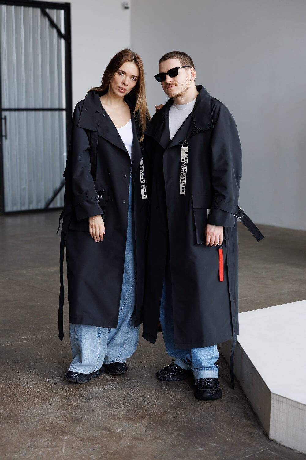 Unisex тренч зі змінним декором